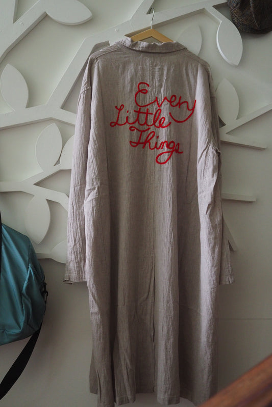 Trench Coat  (Cotton Linen) -Beige