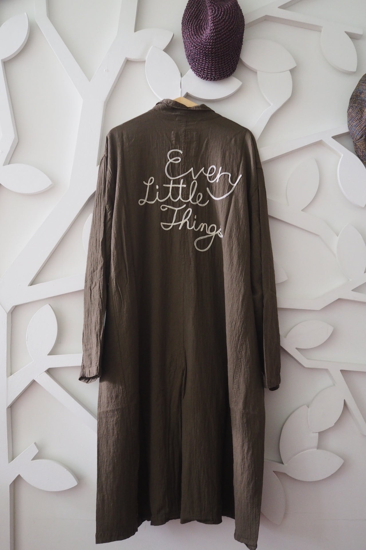 Trench Coat (Cotton Linen) Brown