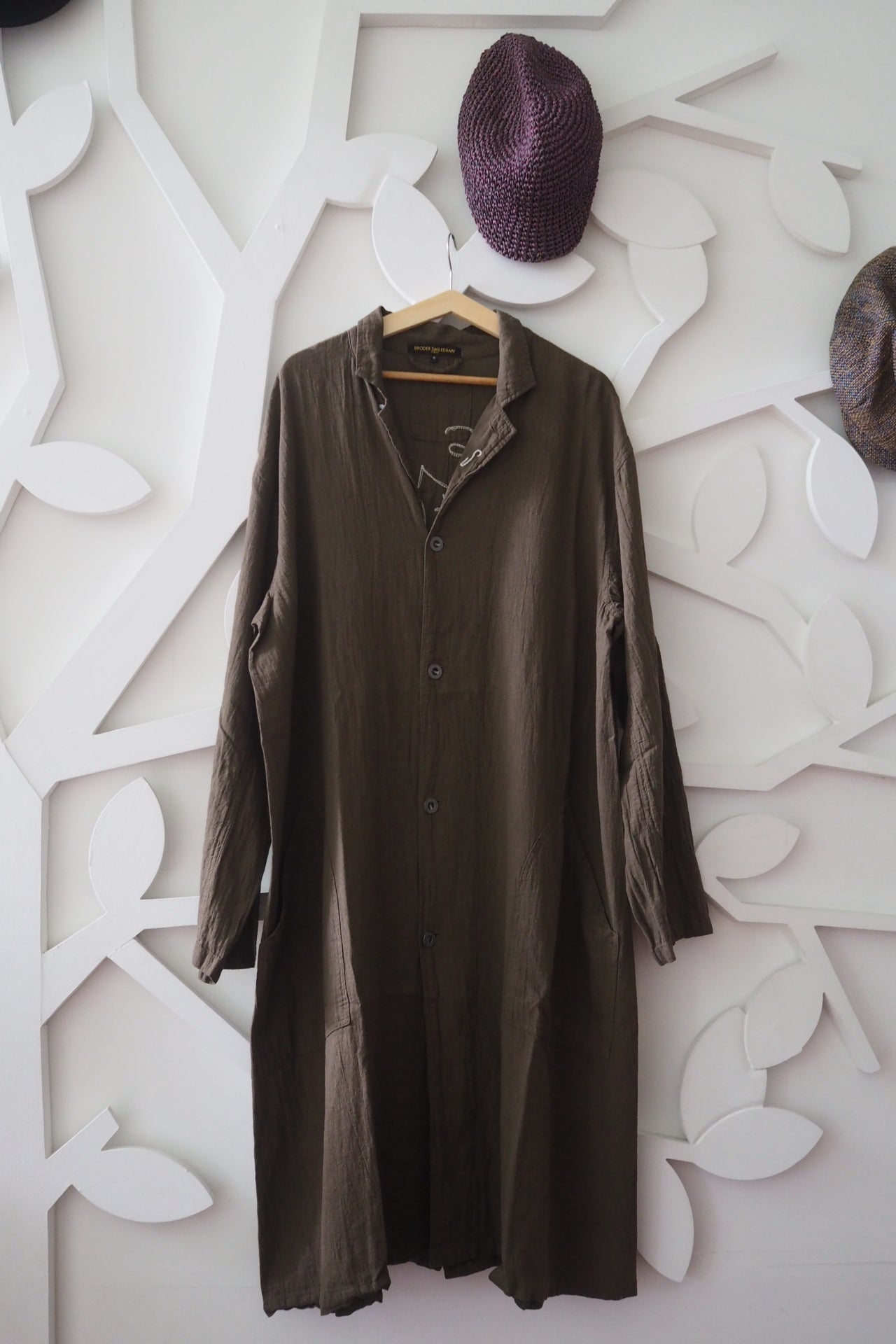 Trench Coat (Cotton Linen) Brown